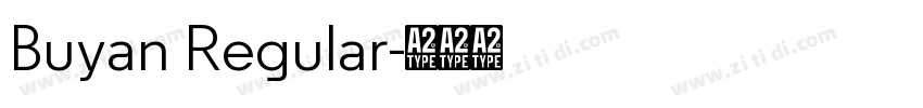Buyan Regular字体转换